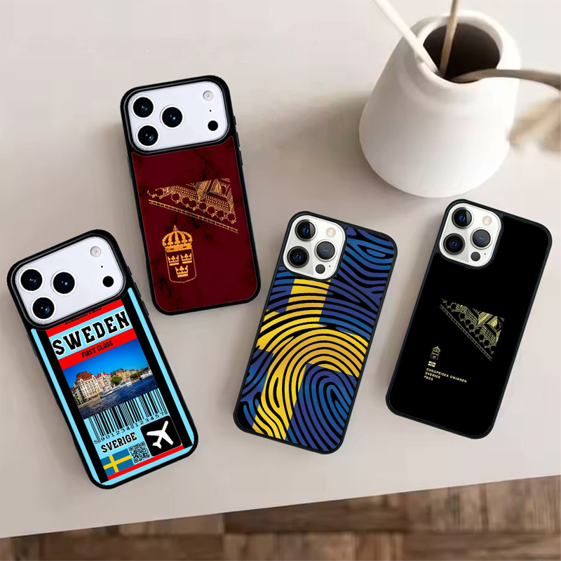 Phone Cases Sweden - Sweden Passport Phone Case For iPhone