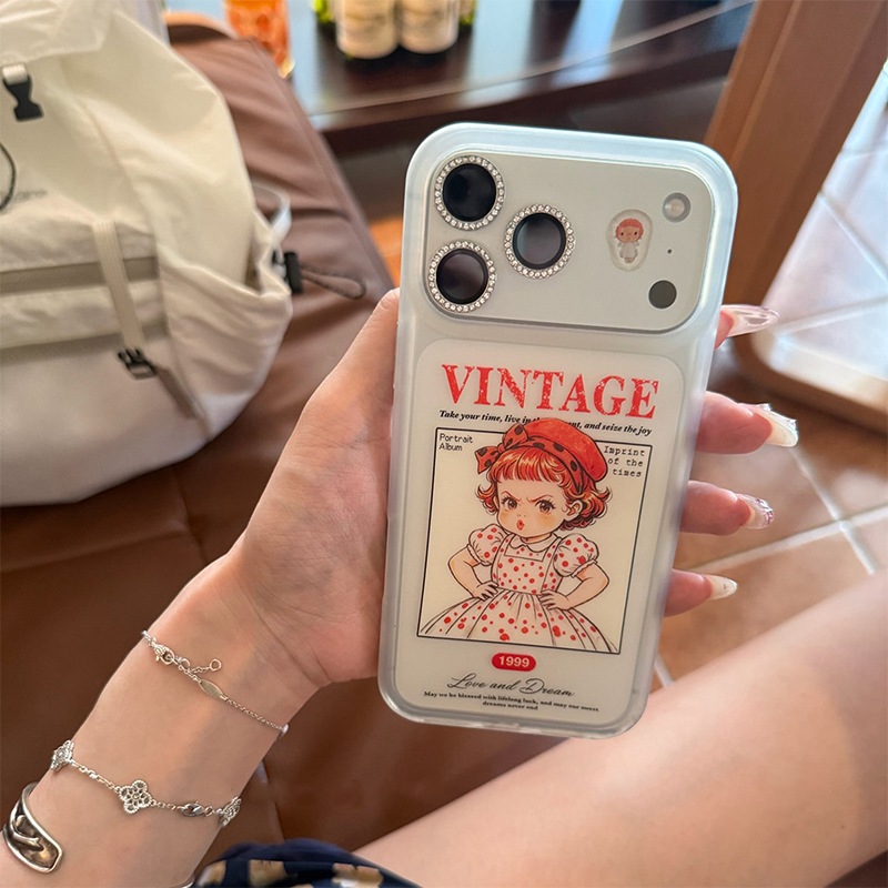 Phone Cases Cute Iphone 13 - Cute Akimbo Pouting Girl Frosted Phone