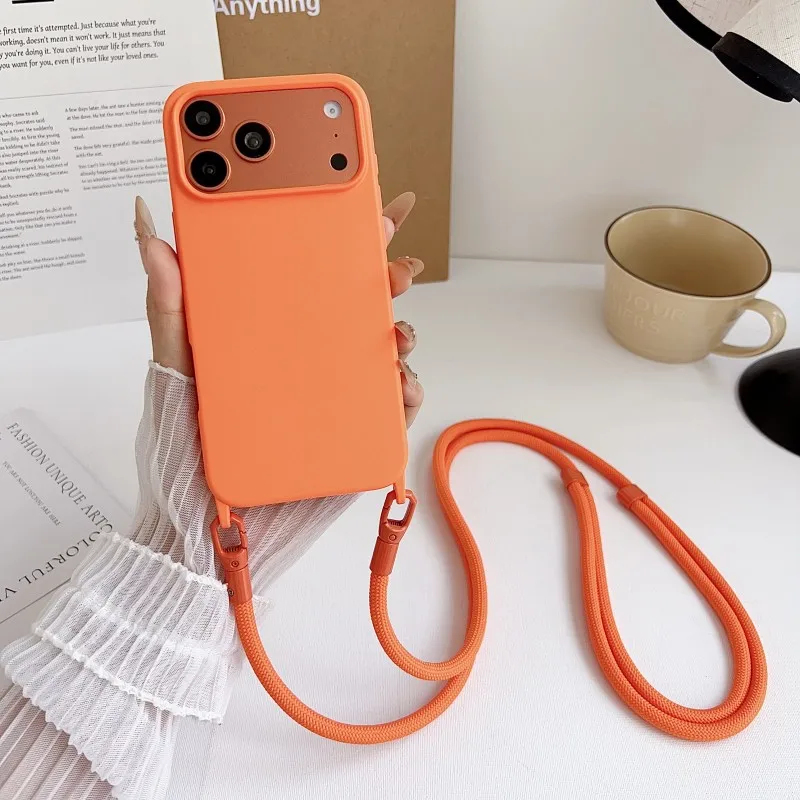 Phone Cases Orange - Official Lanyard Case For iPhone 17