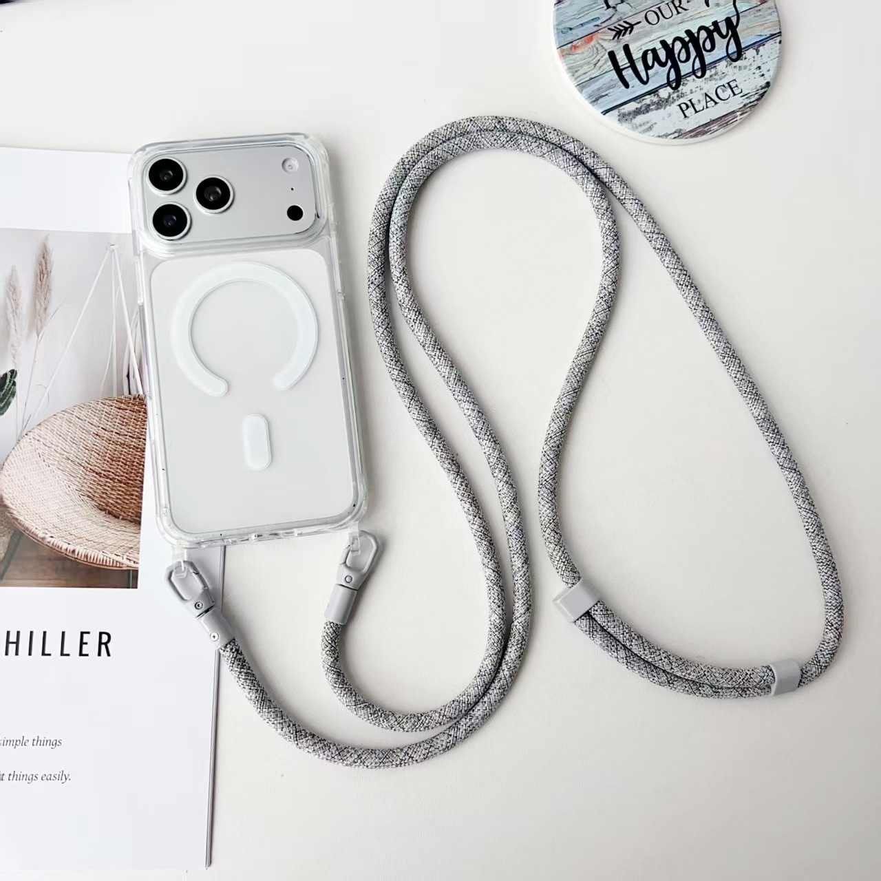 Phone Cases Orange - Strap Magnetic Case For iPhone 17