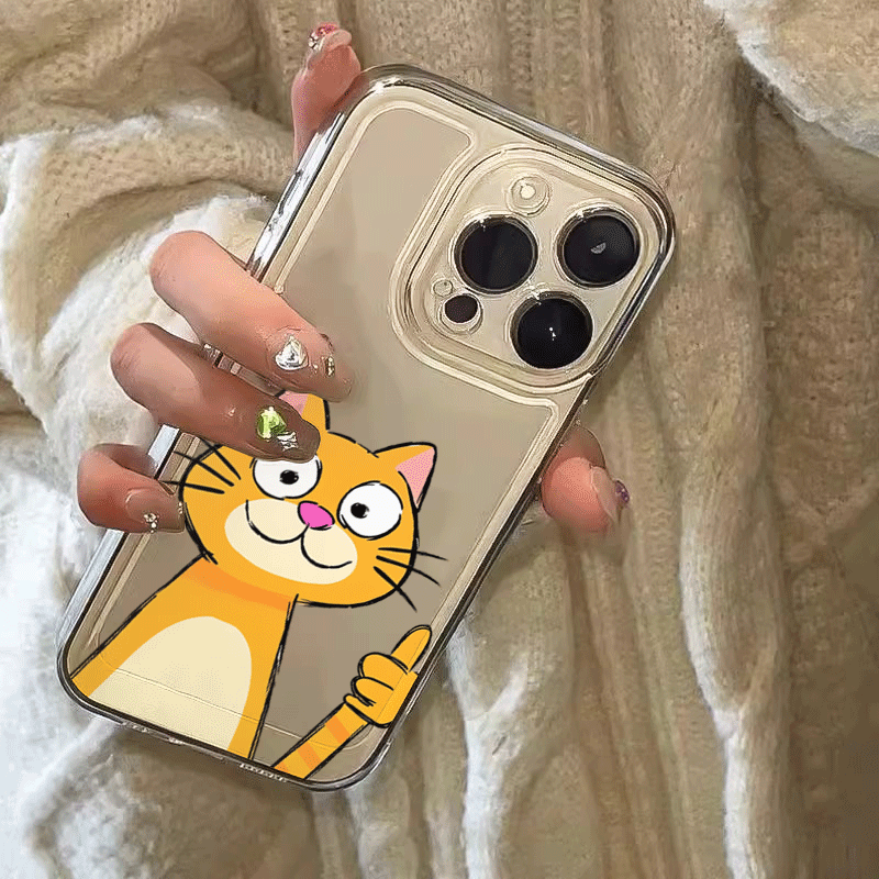 Cute Cartoon Orange Cat Patter - огляд і ціна Phone Cases Orange