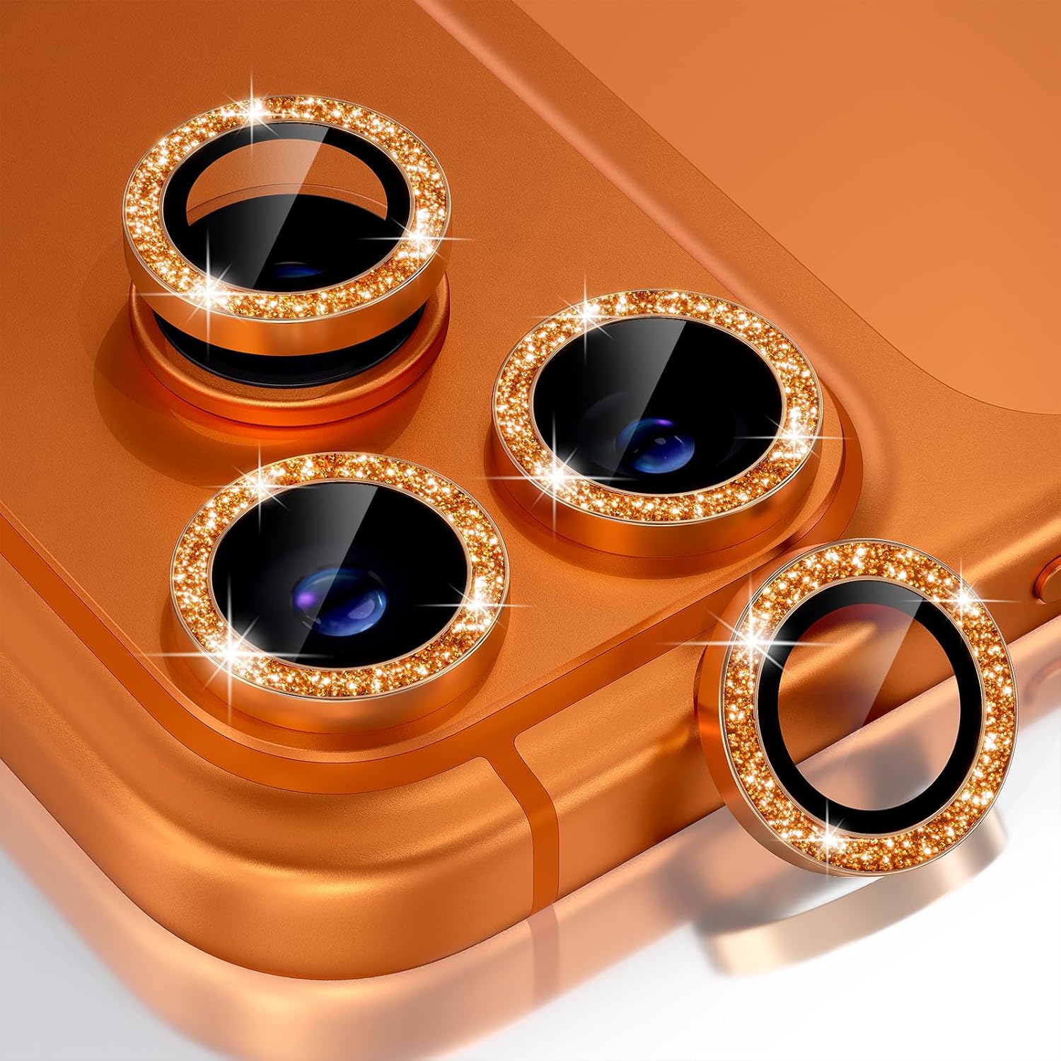 Glitter Orange Camera Lens Pro - огляд і ціна Phone Cases Orange