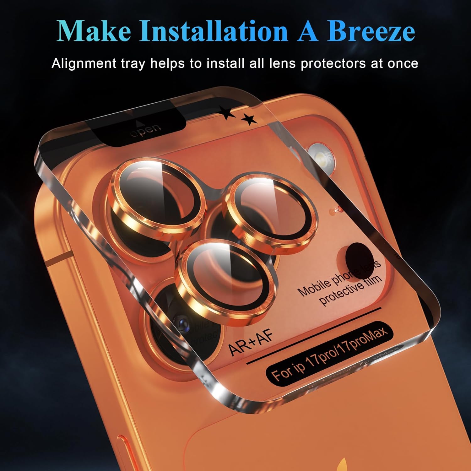 Cosmic Orange Camera Lens Prot - огляд і ціна Phone Cases Orange