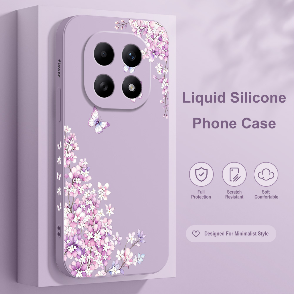 Violet Floral Phone Case For X - огляд і ціна Xiaomi Redmi Note 14