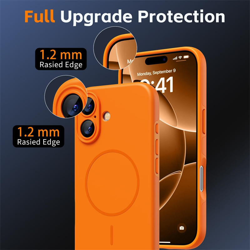 Orange for IPhone17 Silicone S - огляд і ціна Phone Cases Orange