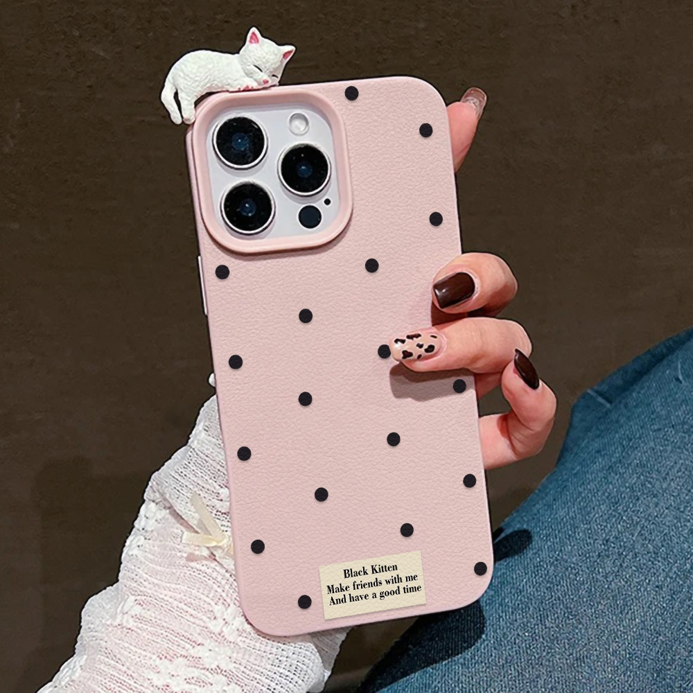 Cute 3D Cat Dot Case For iPhon - огляд і ціна Phone Cases Cute Iphone 13
