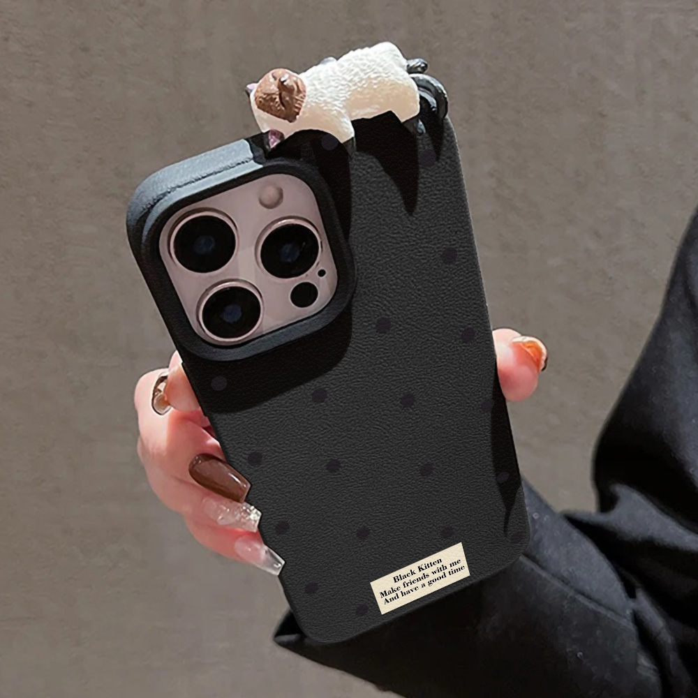 Cute 3D Cat Dot Case For iPhon - огляд і ціна Phone Cases Cute Iphone 13