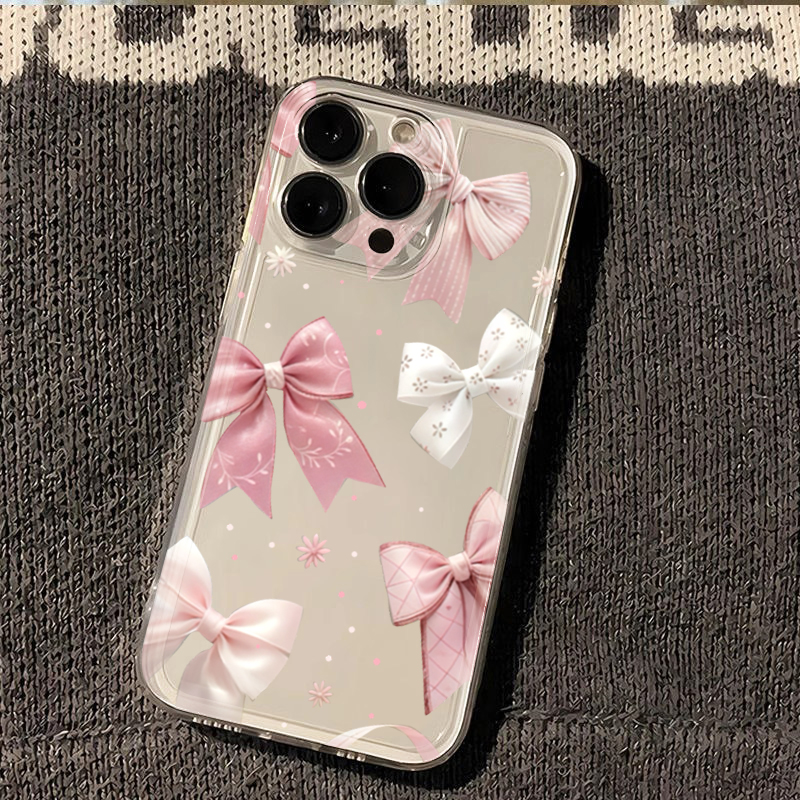 Pink Bow Design Transparent TP - огляд і ціна Phone Cases Designer