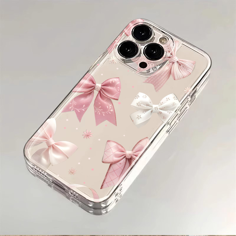 Pink Bow Design Transparent TP - огляд і ціна Phone Cases Designer