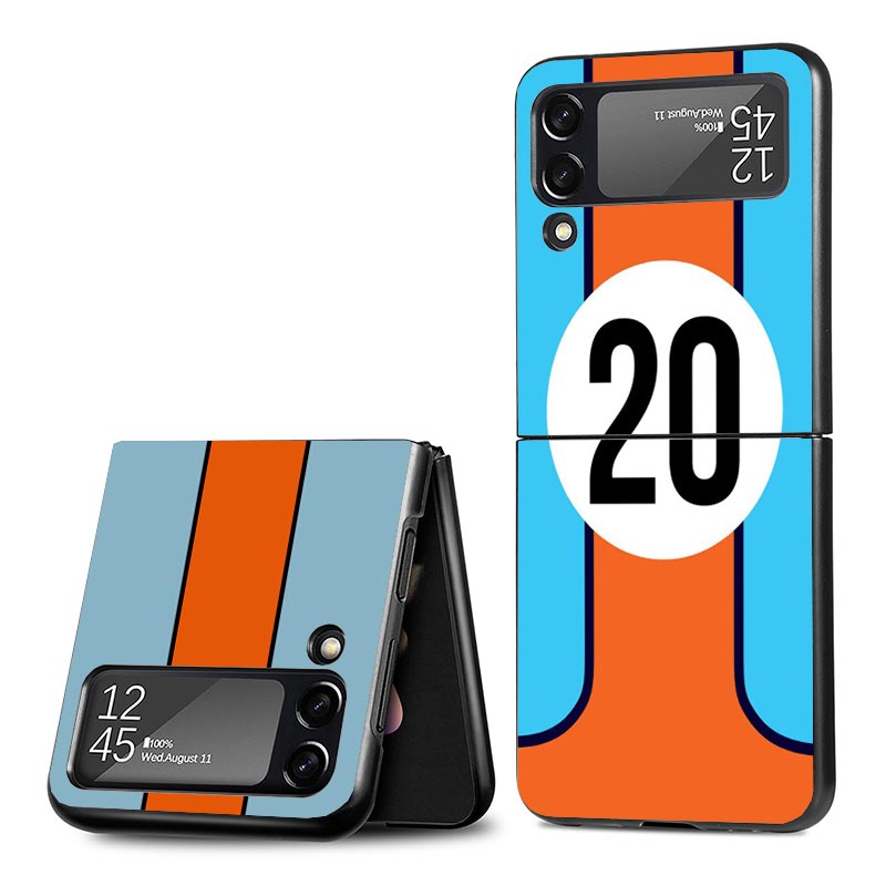Car Blue Orange Stripe Z Flip  - огляд і ціна Phone Cases Orange