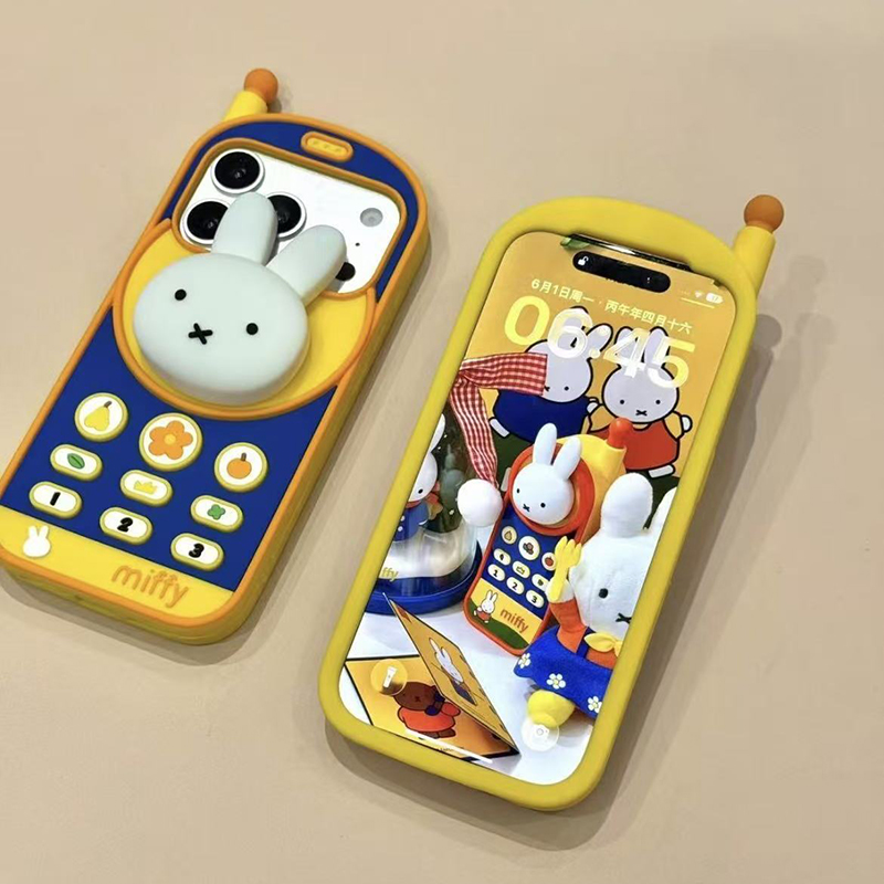 Kawaii Miffy Retro Brick Mobil - огляд і ціна Phone Cases Rubber