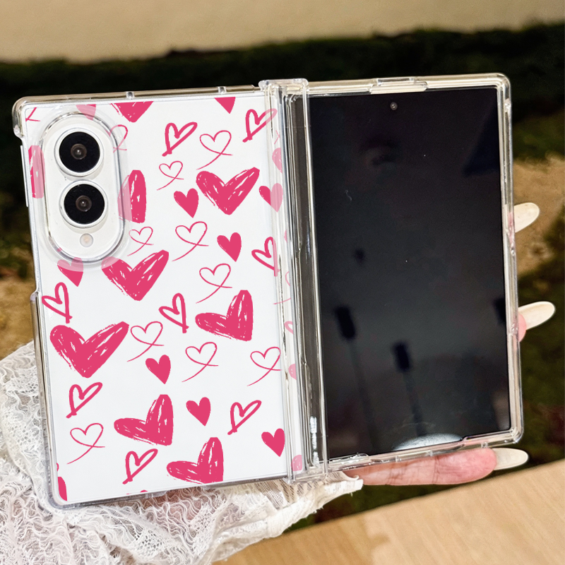 Cute Hearts Pattern Phone Case - огляд і ціна Phone Cases Z Fold 5