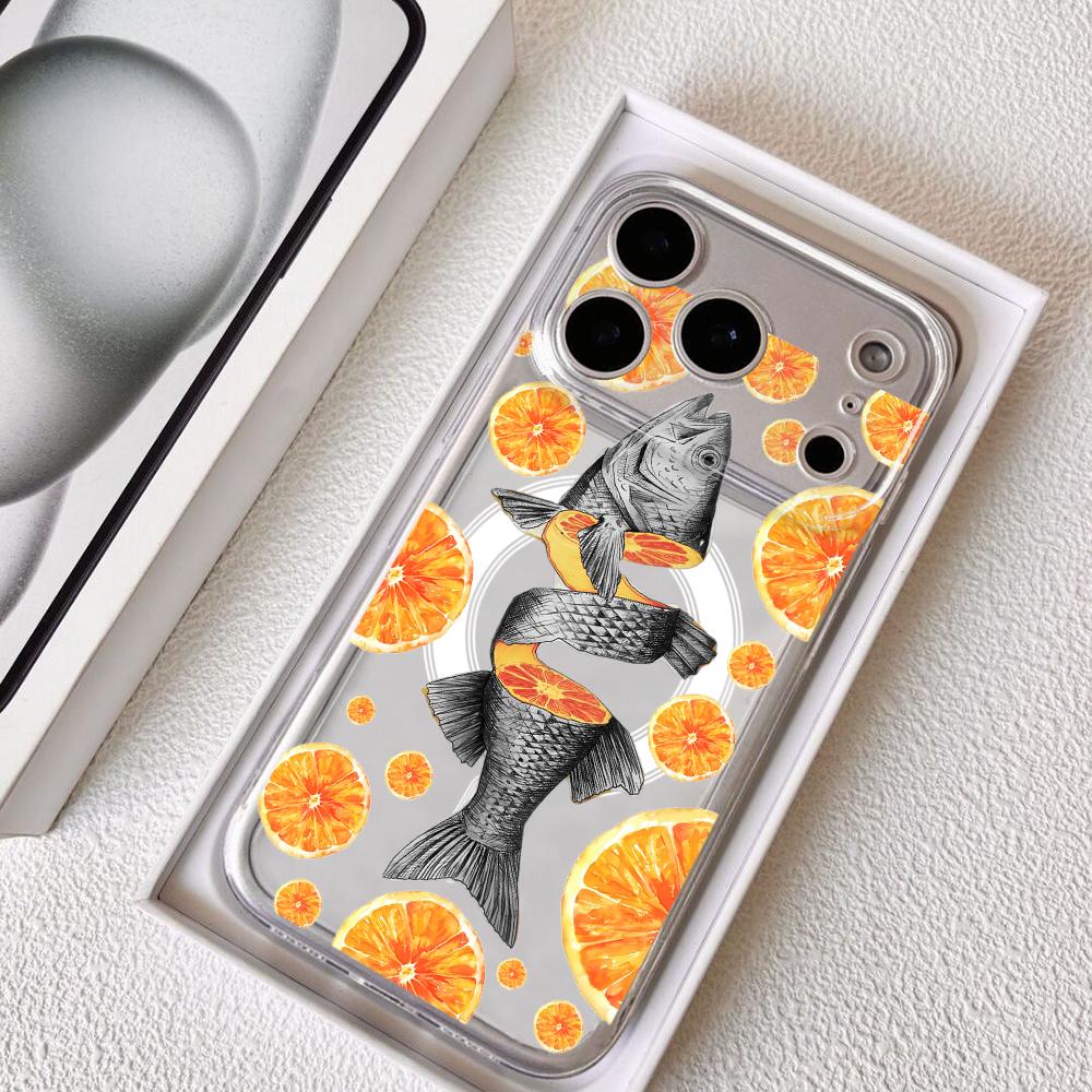 Orange Tide Fish Club Phone Ca - огляд і ціна Phone Cases Orange