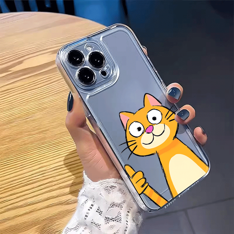 Cartoon Orange Cat Phone Case  - огляд і ціна Phone Cases Orange