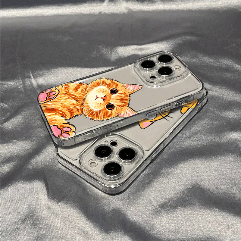 Cartoon Orange Cat Phone Case  - огляд і ціна Phone Cases Orange