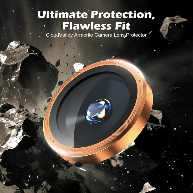 Orange Metal Glass Camera Lens - огляд і ціна Phone Cases Orange