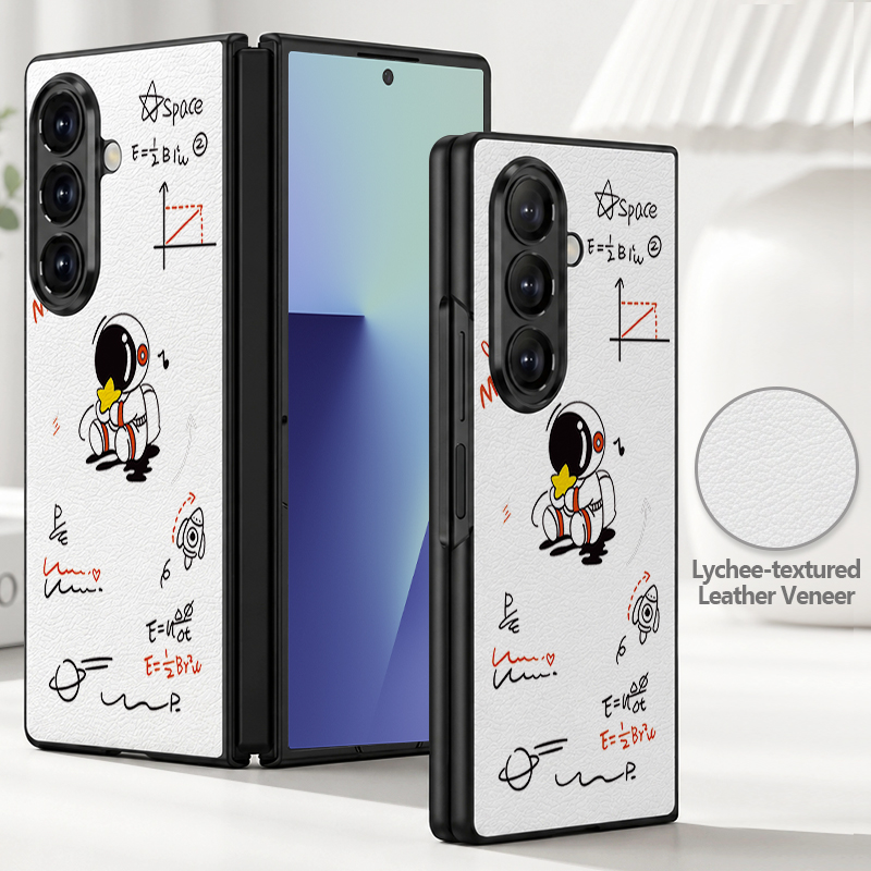 Cartoon Astronaut Printed PU L - огляд і ціна Phone Cases Z Fold 5