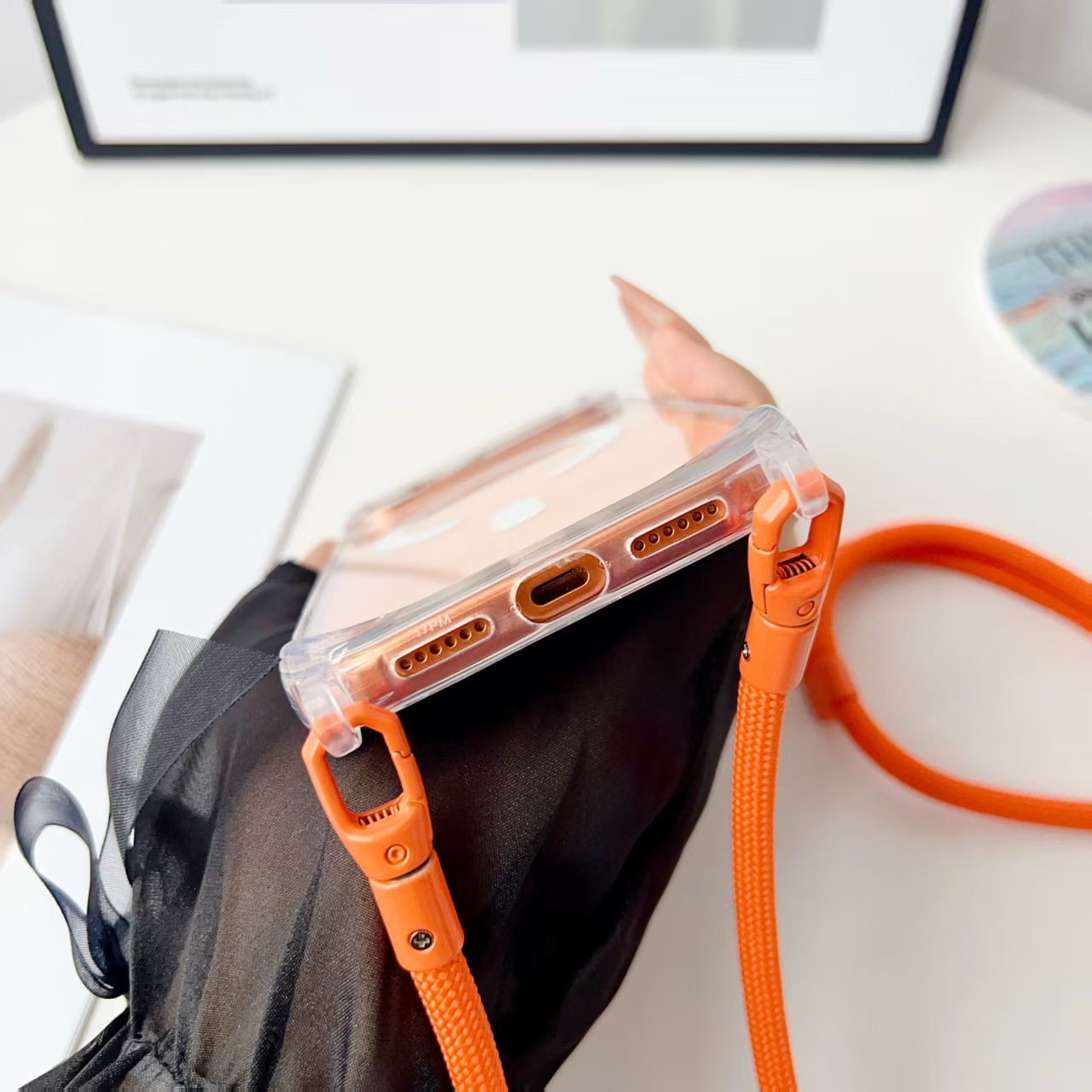 Strap Magnetic Case For iPhone - огляд і ціна Phone Cases Orange