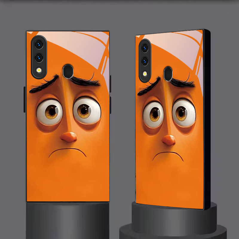Pouty Orange Buddy Black Glass - огляд і ціна Phone Cases Orange