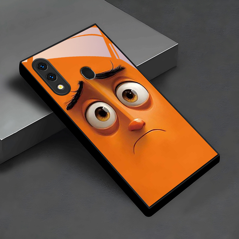 Pouty Orange Buddy Black Glass - огляд і ціна Phone Cases Orange
