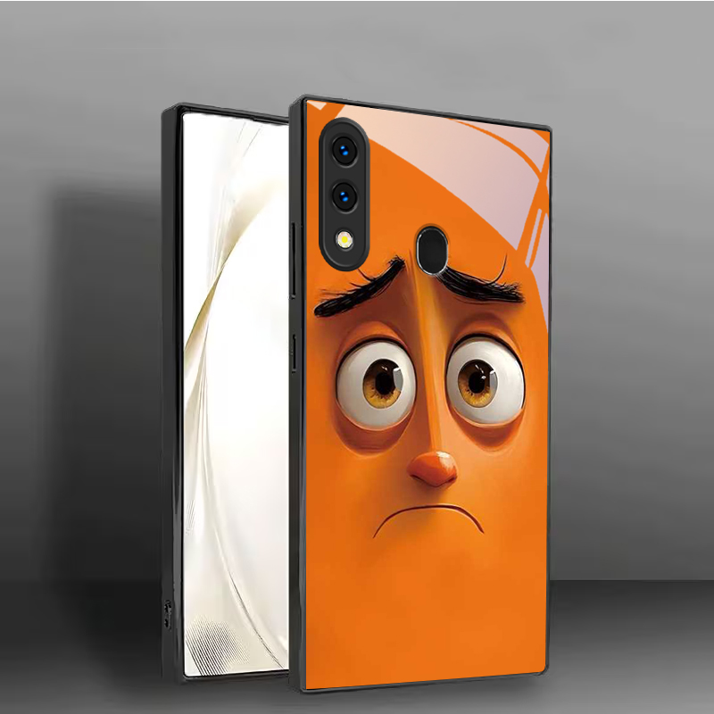 Pouty Orange Buddy Black Glass - огляд і ціна Phone Cases Orange